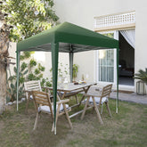 HAOYYE 6.56*6.56*8.04ft Green Outdoor Folding Tent Waterproof Canopy Shelter with Right-Angle Steel Frame for Patio Garden Picnic Camping Event Easy Setup